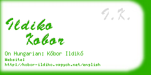 ildiko kobor business card
